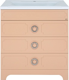 Misty Тумба под раковину Лейла 80 3 ящика песочная – фотография-1